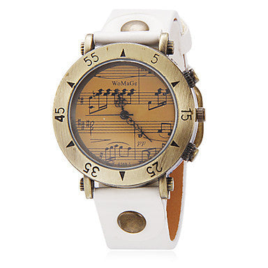 Unisex Music Notes Watch