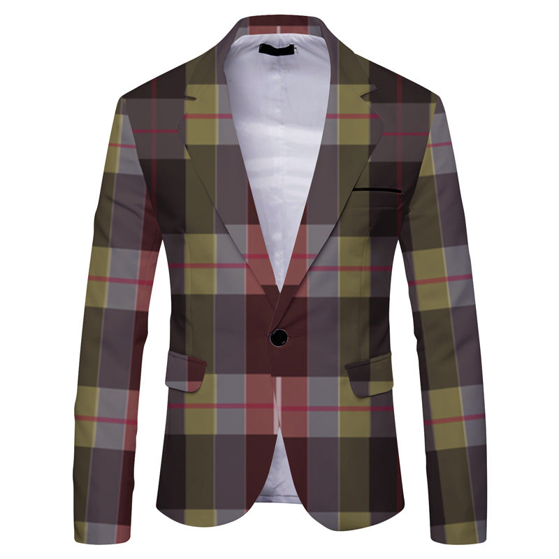Mens Form Fitted Vibrant Dress Jacket