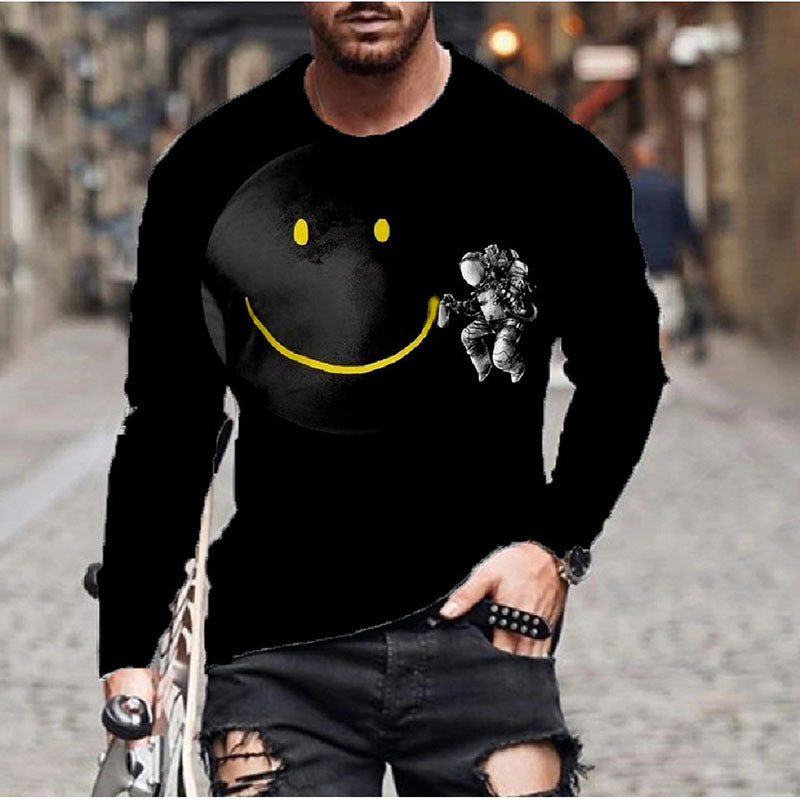 Men's Long-sleeved, Thin, Graphic T-Shirts