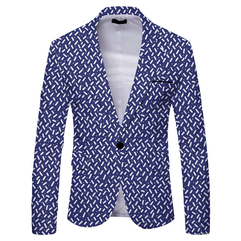 Mens Form Fitted Vibrant Dress Jacket