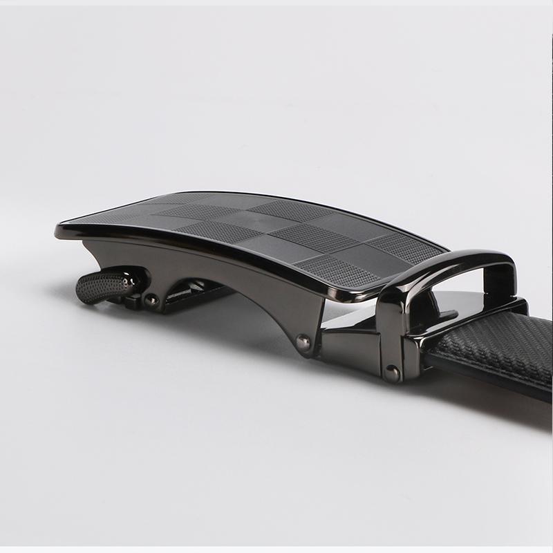 Men's Checkered Belt Buckle Belt