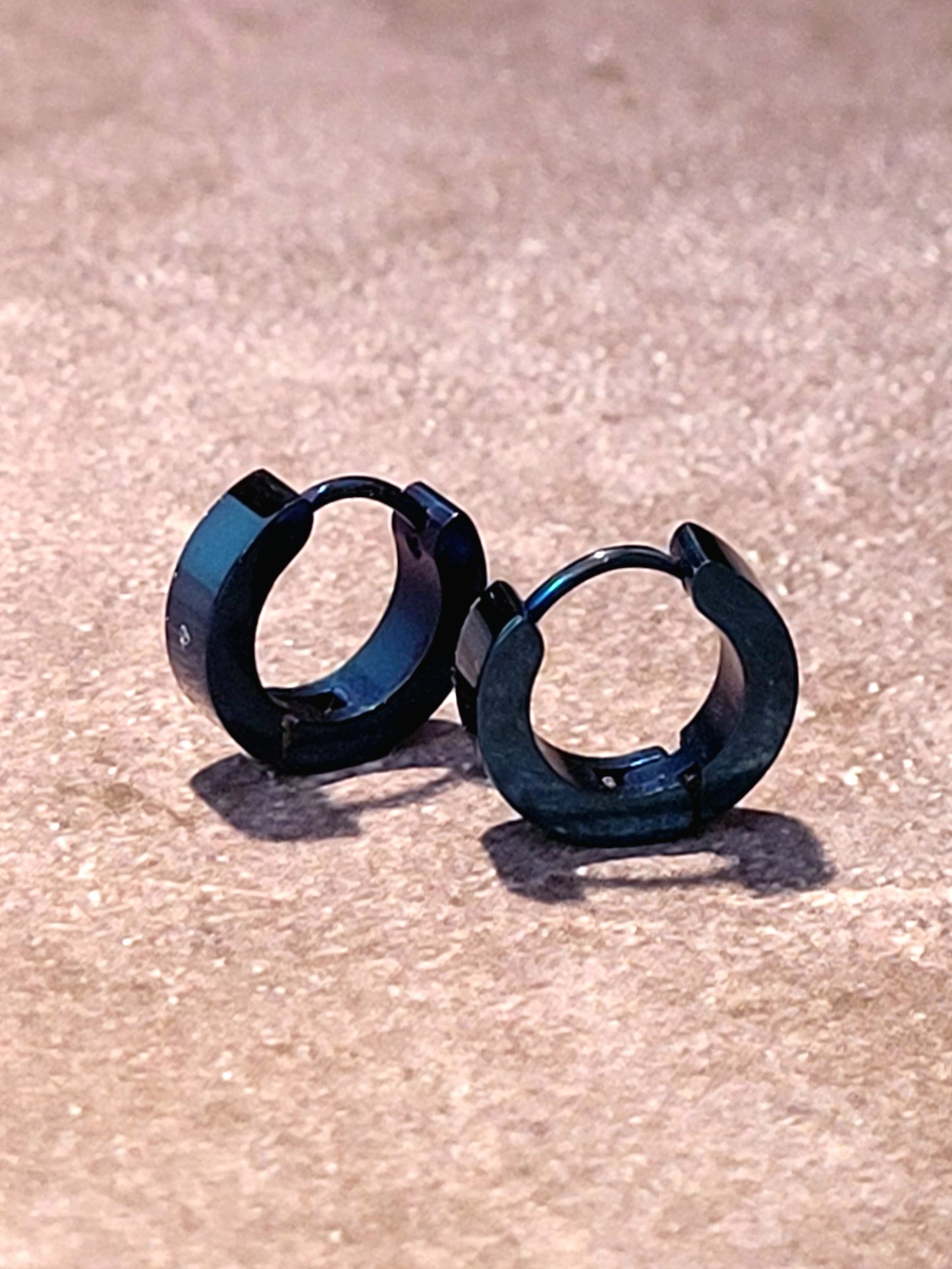 Unisex Iridescent Hoop Earrings