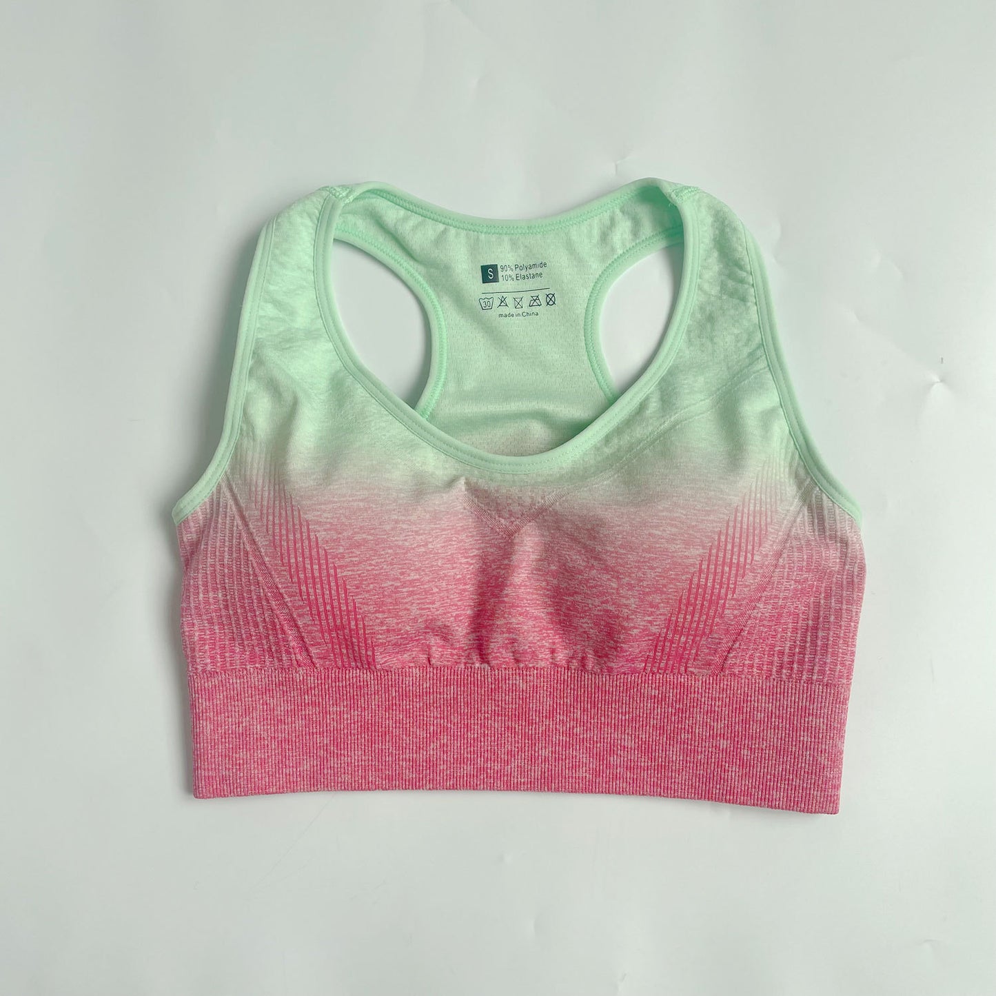 Seamless Feature Enhancing Gradient Leggings Top and Bra