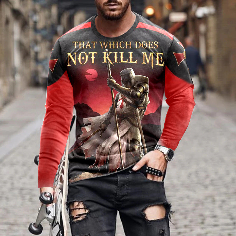 Men's Long-sleeved, Thin, Graphic T-Shirts