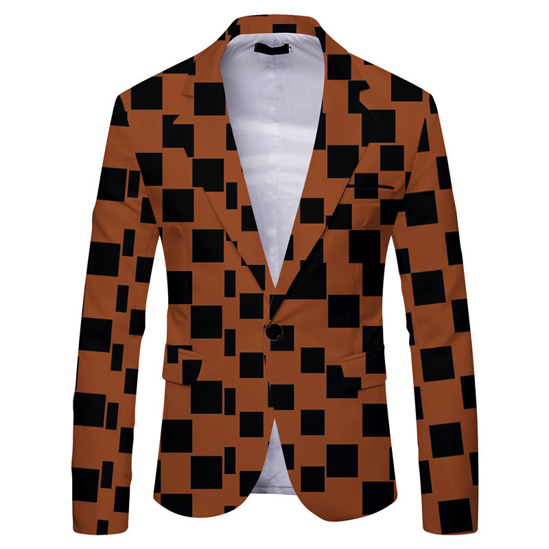 Mens Form Fitted Vibrant Dress Jacket