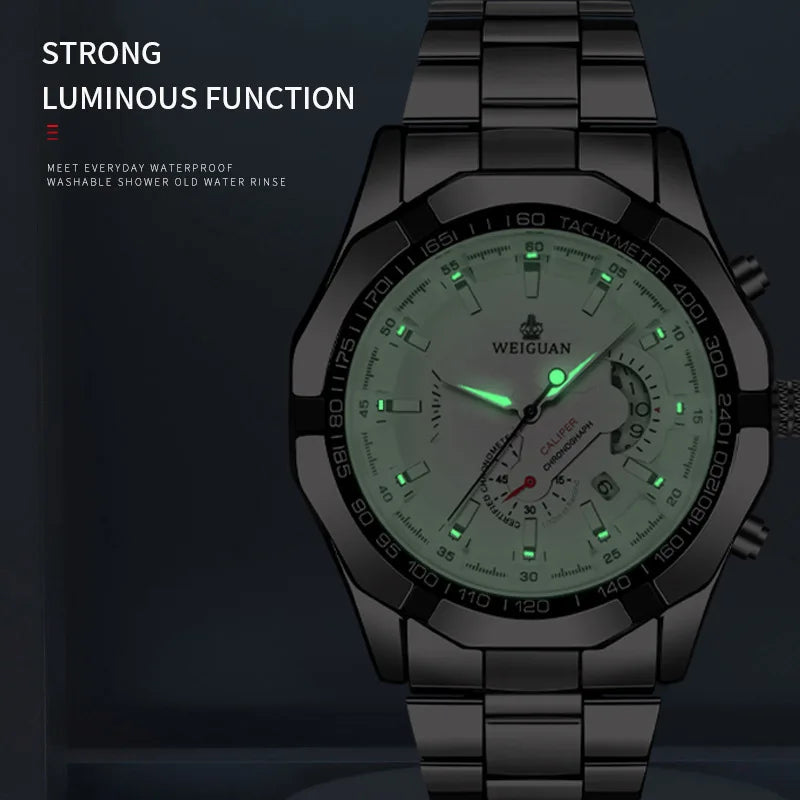 Sporty Waterproof Luminous Wristwatch
