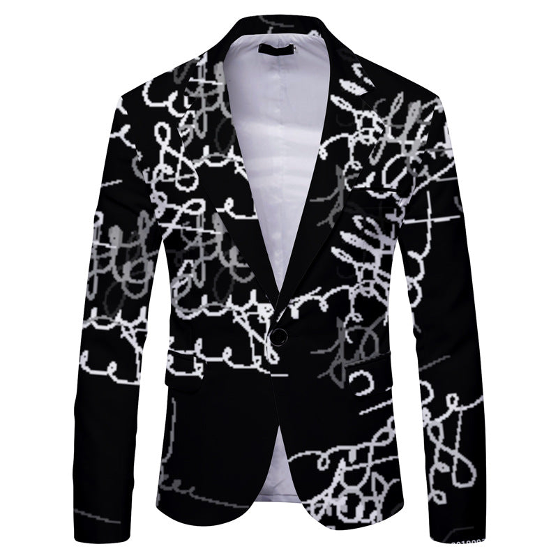 Mens Form Fitted Vibrant Dress Jacket