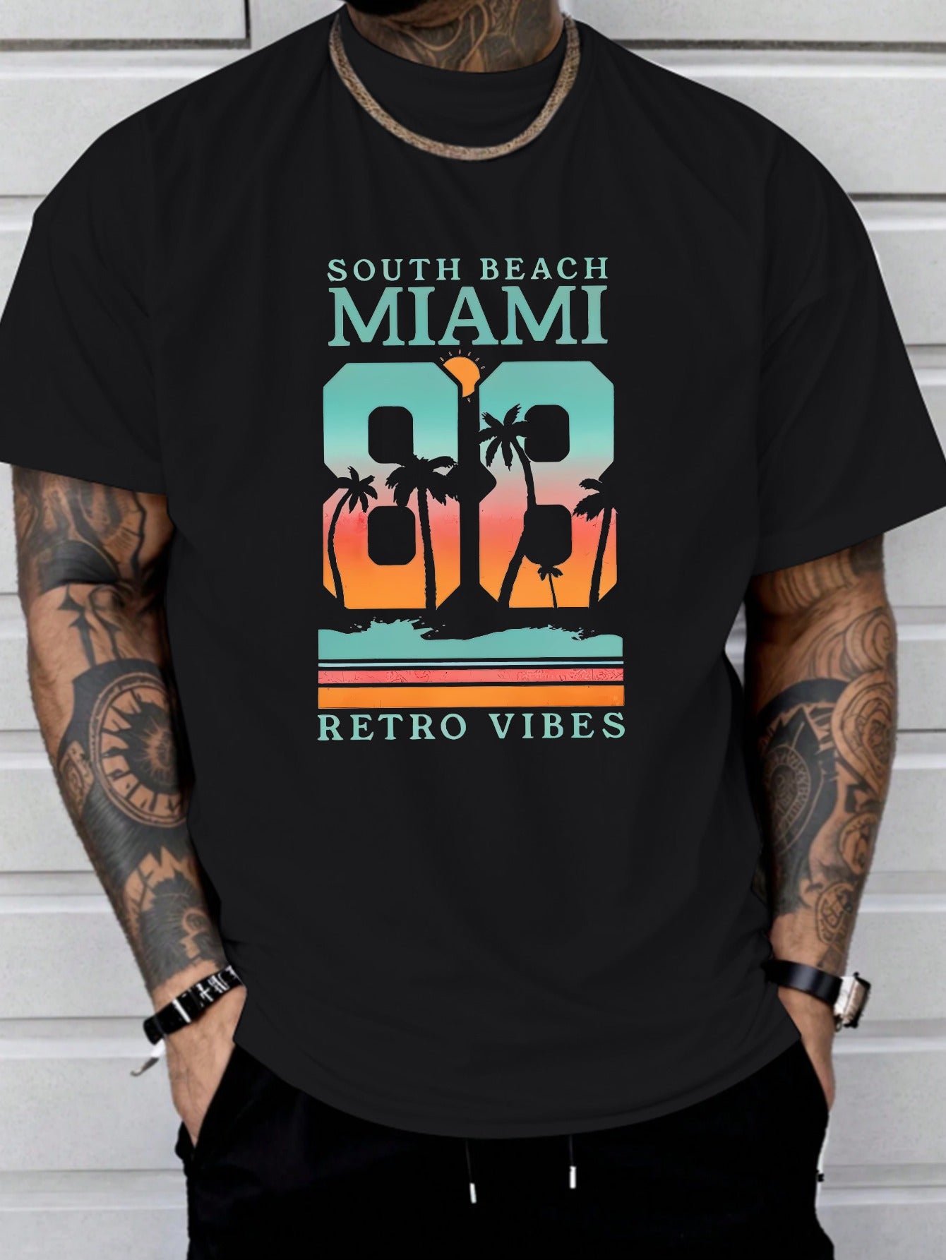 Men's Miami South Beach Retro T-Shirt
