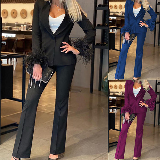 Women's Long Sleeve Long Fashion Casual Set
