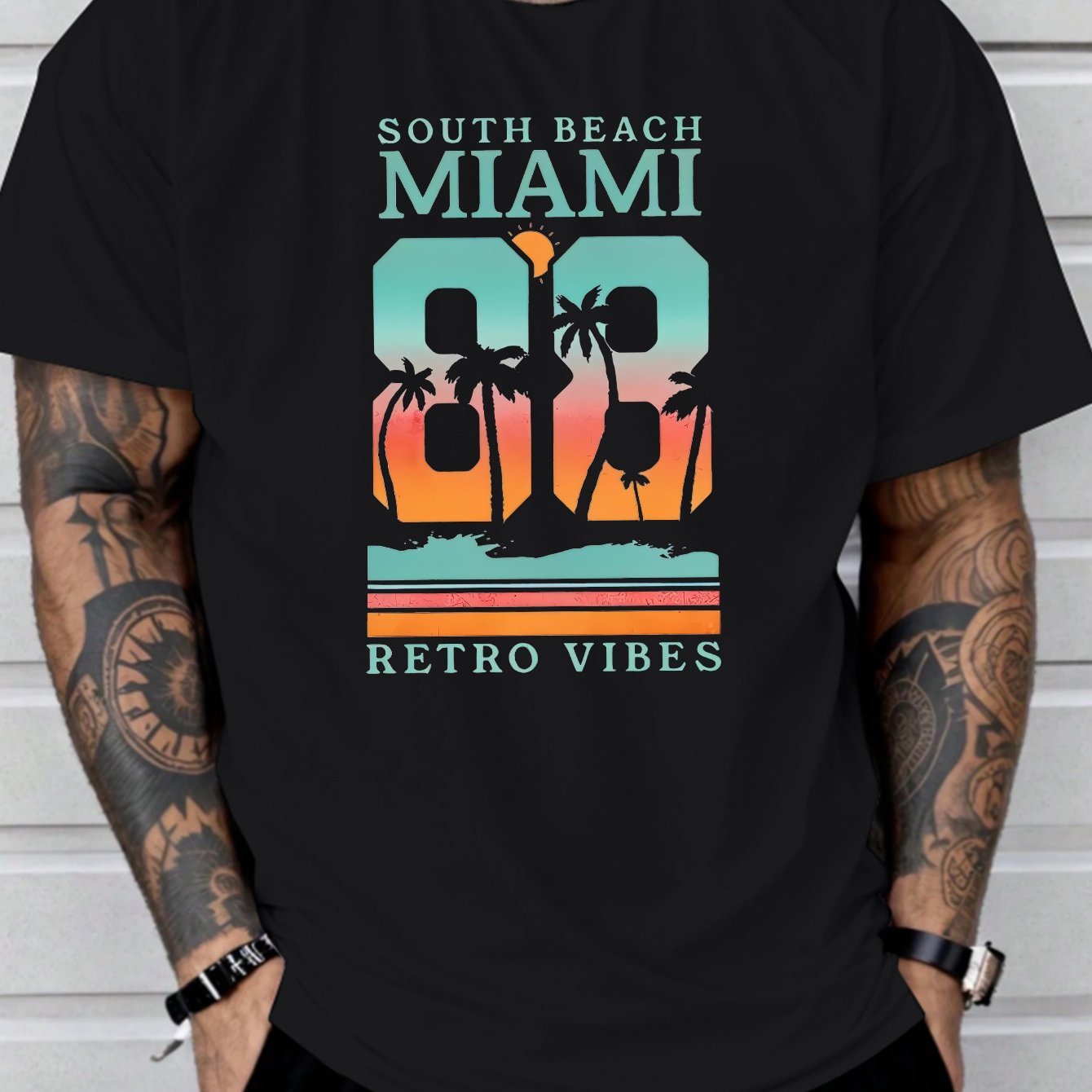 Men's Miami South Beach Retro T-Shirt