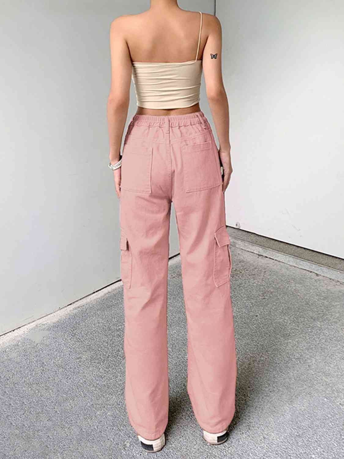 Old School Denim Loose-Fit Jeans with Side Pockets