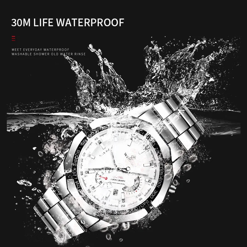 Sporty Waterproof Luminous Wristwatch